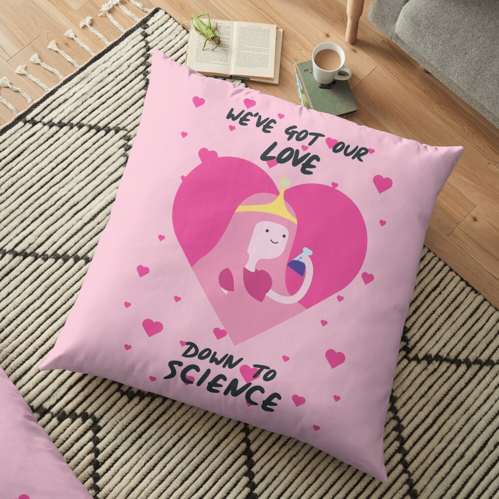 We've Got Our Love Down To Science (Adventure Time) Floor Pillow