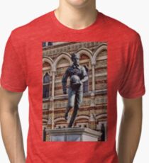 Statue of William Webb Ellis Tri-blend T-Shirt