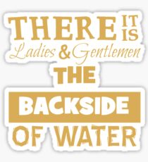 There It Is Ladies and Gentlemen The Backside of Water Sticker