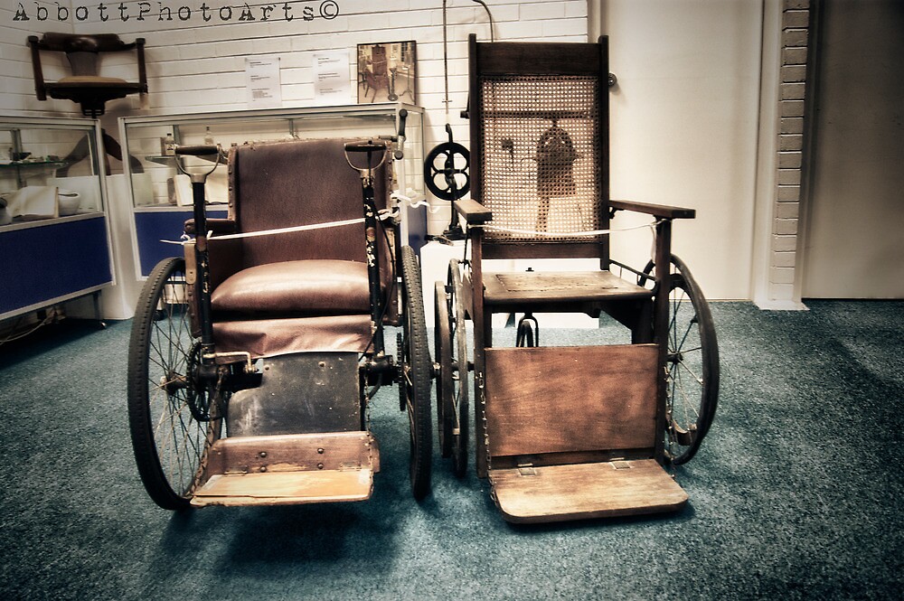 "Old Wheelchairs" by AbbottPhotoArts Redbubble