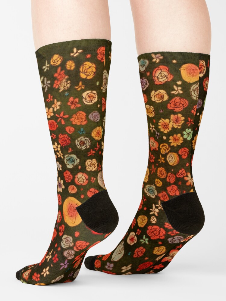 Alternate view of Flowers Socks