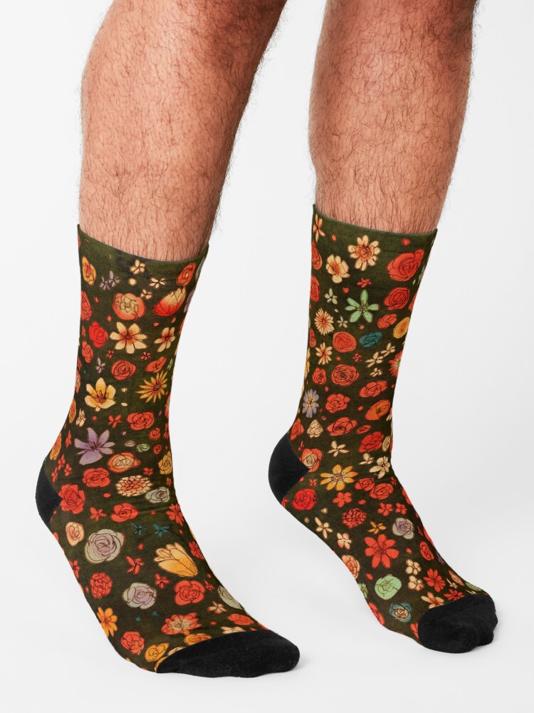 Alternate view of Flowers Socks
