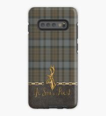 TARTAN LEATHER JE SUIS PREST Case/Skin for Samsung Galaxy