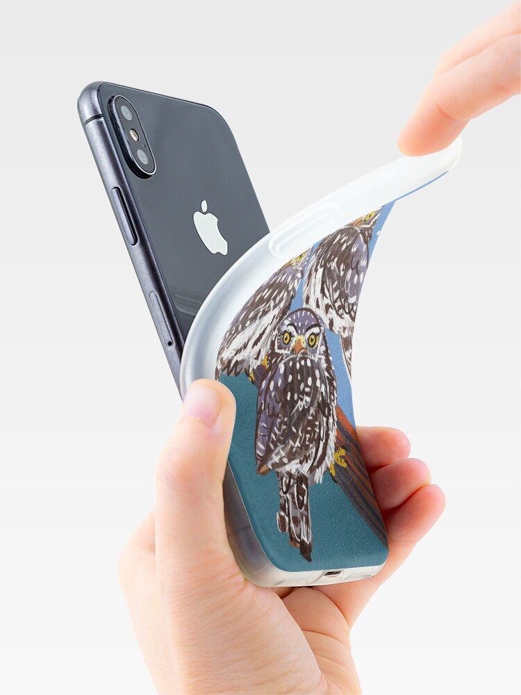 Vista alternativa de Funda y vinilo para iPhone Northern Pygmy owl