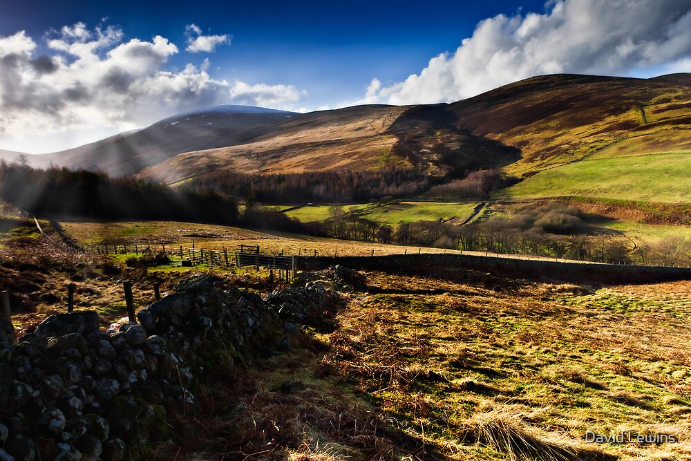 "The Cheviot, Northumberland National Park. UK" by David Lewins Redbubble