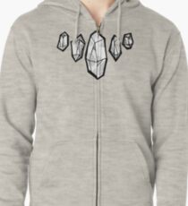 crystals Zipped Hoodie