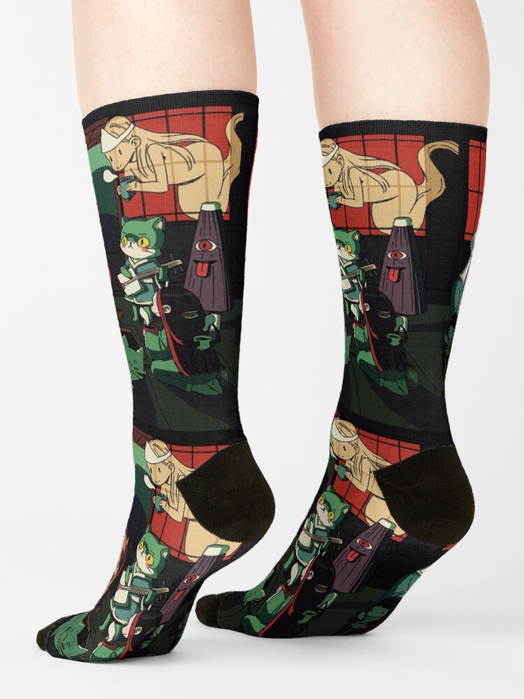 Alternate view of Yokai Tea Party Socks