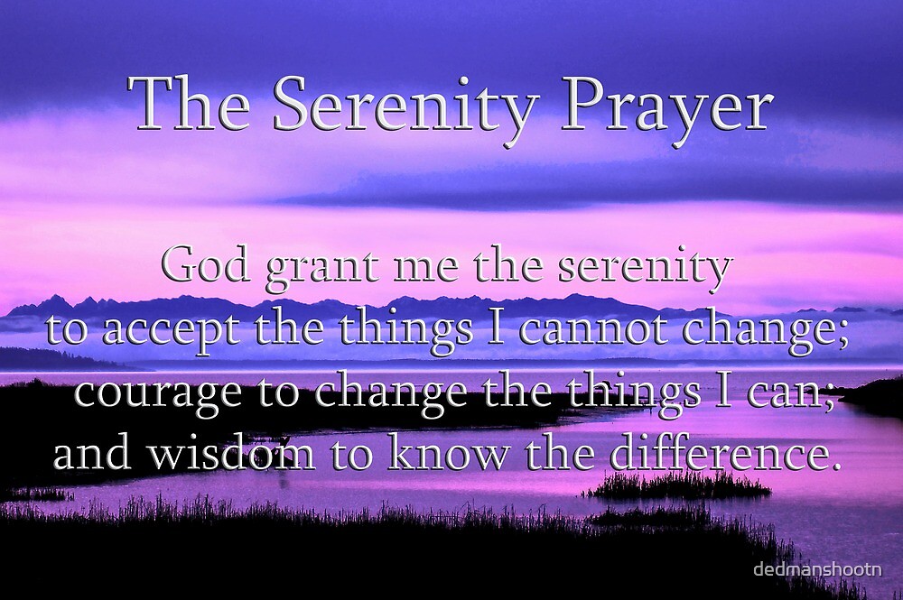the serenity prayer