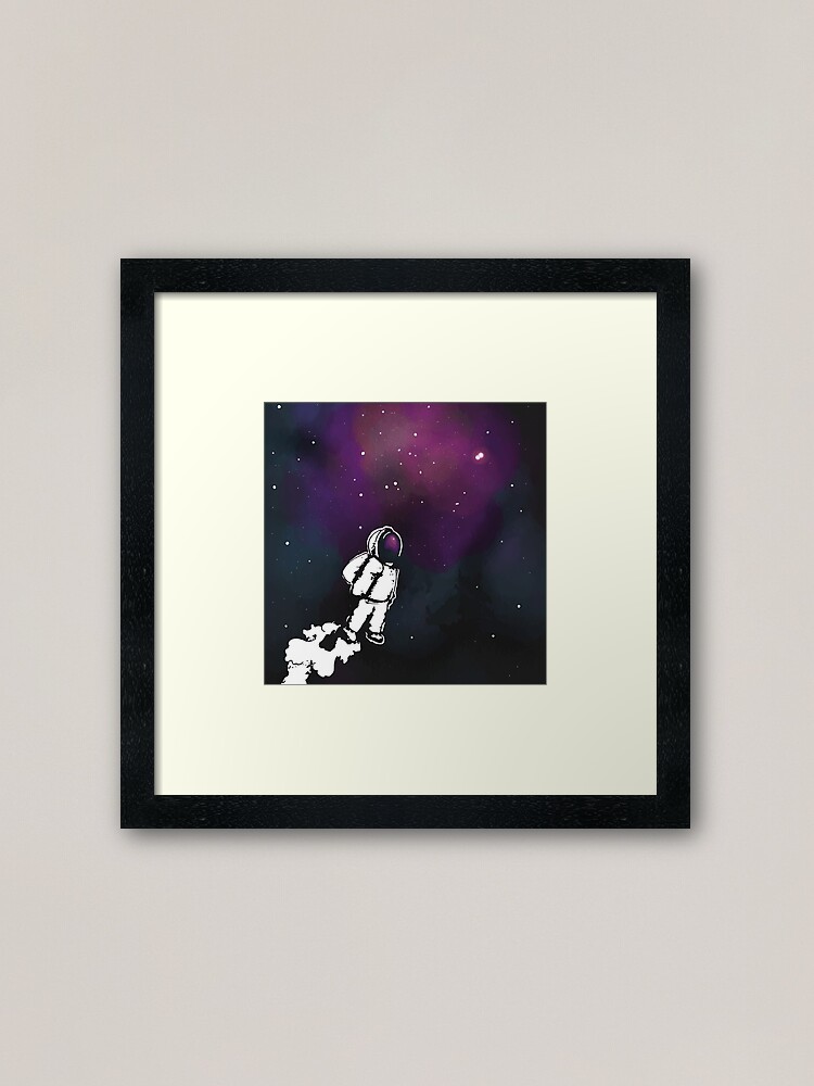 Alternate view of Brian The Poostronaut Evacuates To Outer Space Framed Art Print