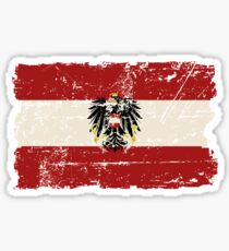 Austria Flag - Vintage Look Sticker