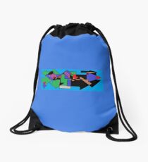 This way,that way Drawstring Bag