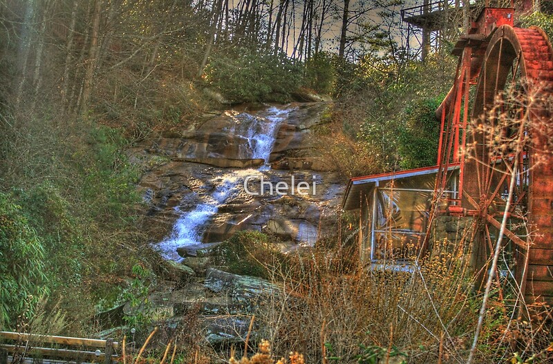 "Sylvan Falls And Grist Mill, Rabun Gap, Georgia" By Chelei | Redbubble