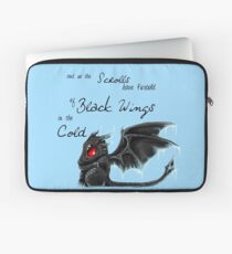 Black Wings Laptop Sleeve