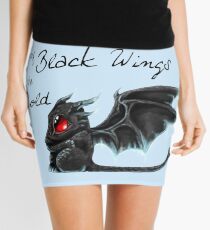 Black Wings Mini Skirt