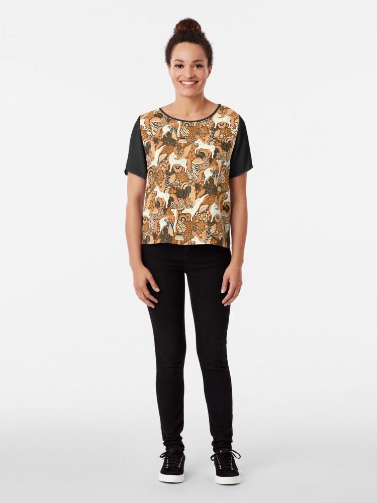Alternate view of Cinnamon Pegasi Chiffon Top