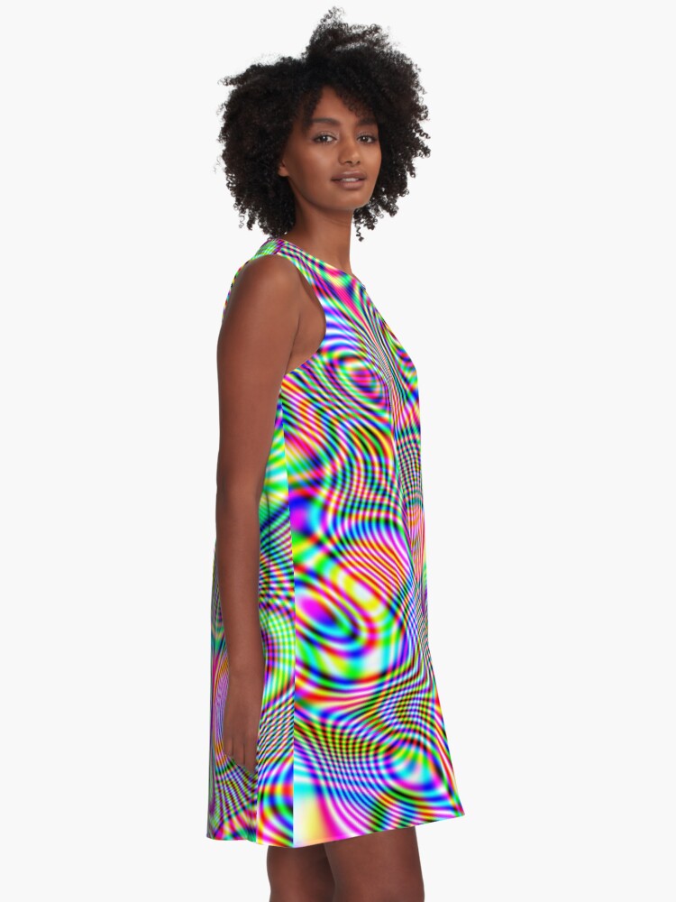Alternate view of Abstraction #E A-Line Dress