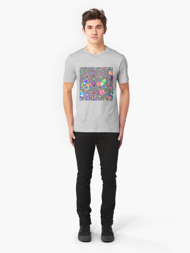 Alternate view of Abstraction #E Slim Fit T-Shirt