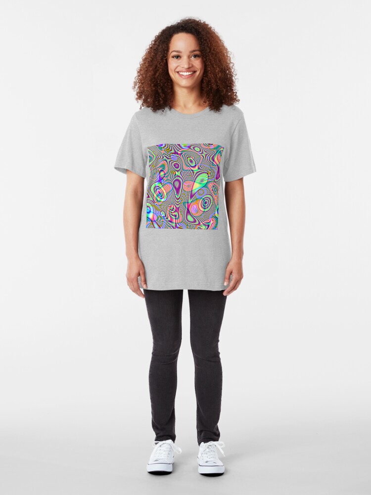 Alternate view of Abstraction #E Slim Fit T-Shirt