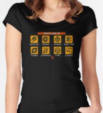 Camiseta entallada de cuello redondo Menú de sintonización Gran Turismo 2