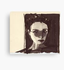 ink portrait Canvas Print