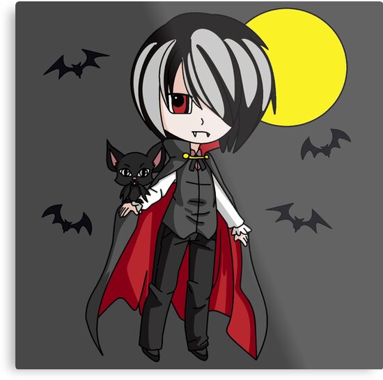 “Chibi Dracula” Metal Print by GlennLandasWSS1 | Redbubble