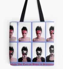 Collette Von Tora Morphs From Bowie To Simmons Tote Bag