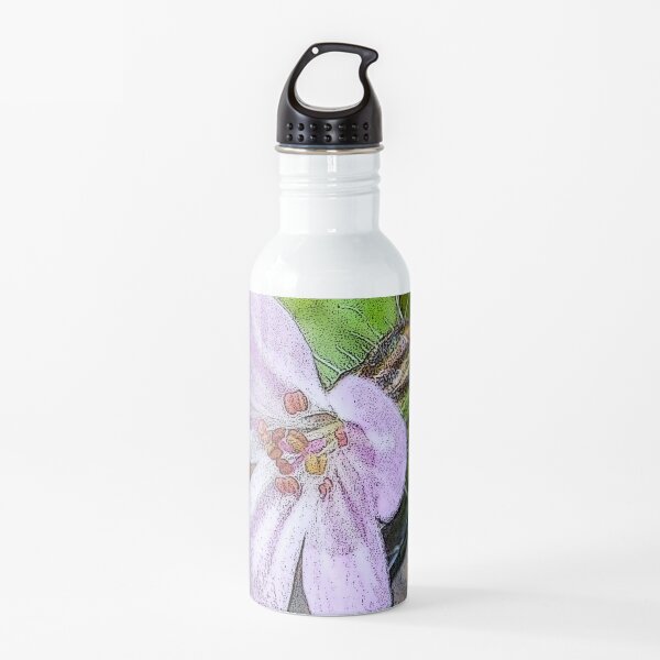 Posterized Herb Robert Water Bottle