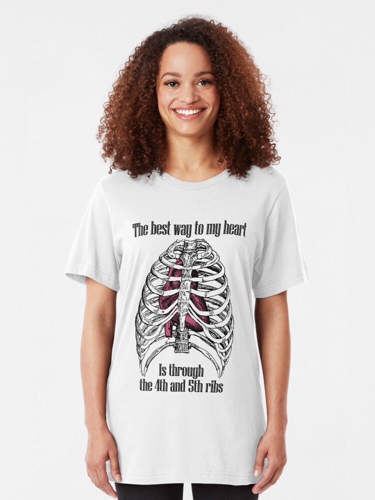 Alternate view of The Best Way to My Heart Slim Fit T-Shirt