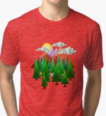 Abstract Landscape Tri-blend T-Shirt