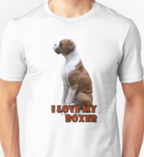 I Love My Boxer Unisex T-Shirt