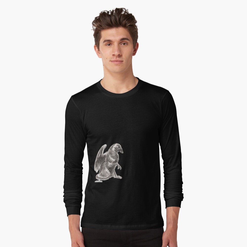 Sketch -- Mythological House Griffin: Crow Variety Long Sleeve T-Shirt
