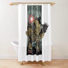 Iron Bear Borderlands 3 Shower Curtain