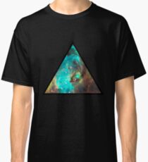 Green Galaxy Triangle Classic T-Shirt