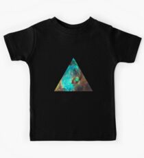 Green Galaxy Triangle Kids Tee