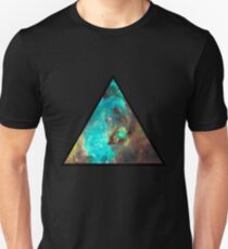 Green Galaxy Triangle Unisex T-Shirt