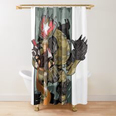 Moze The Gunner With Iron Bear Borderlands 3 Shower Curtain