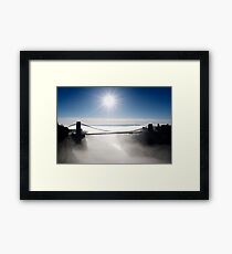 Clouds under the Clifton Suspension Bridge, Bristol Framed Print