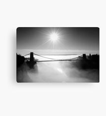 Clouds under the Clifton Suspension Bridge, Bristol Canvas Print