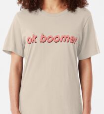 ok boomer Slim Fit T-Shirt