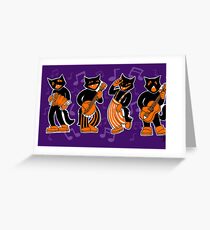 Scat Cats Greeting Card