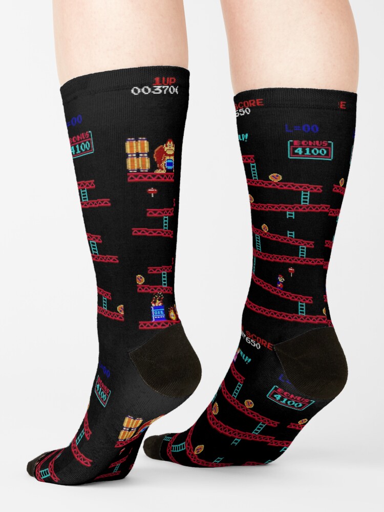 Alternate view of Donkey Kong Arcade Socks