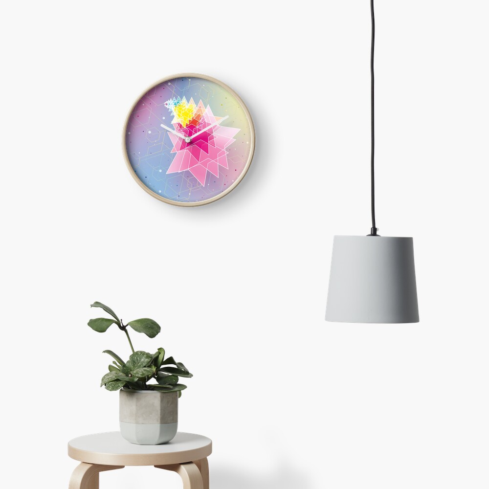 Stars and Hexagons Clock