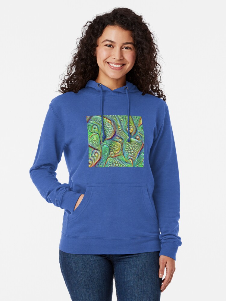 Alternate view of Abstraction #DeepDream Lightweight Hoodie