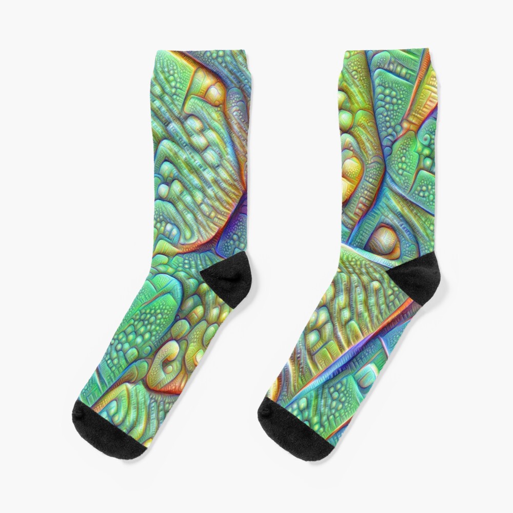 Abstraction #DeepDream Socks
