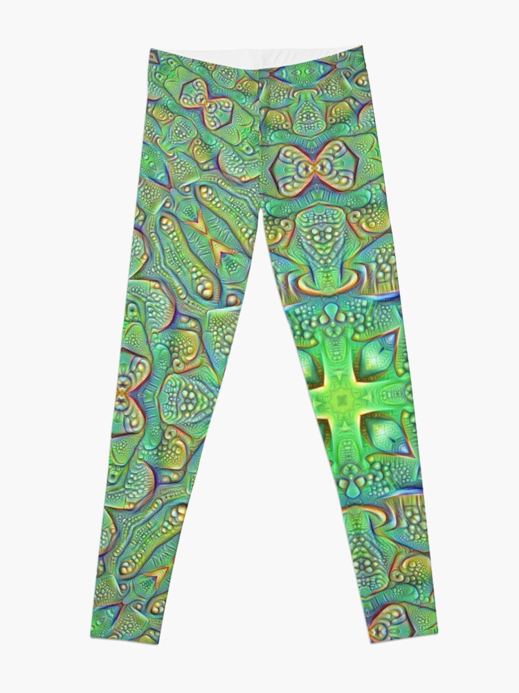 Alternate view of Abstraction #DeepDream Leggings