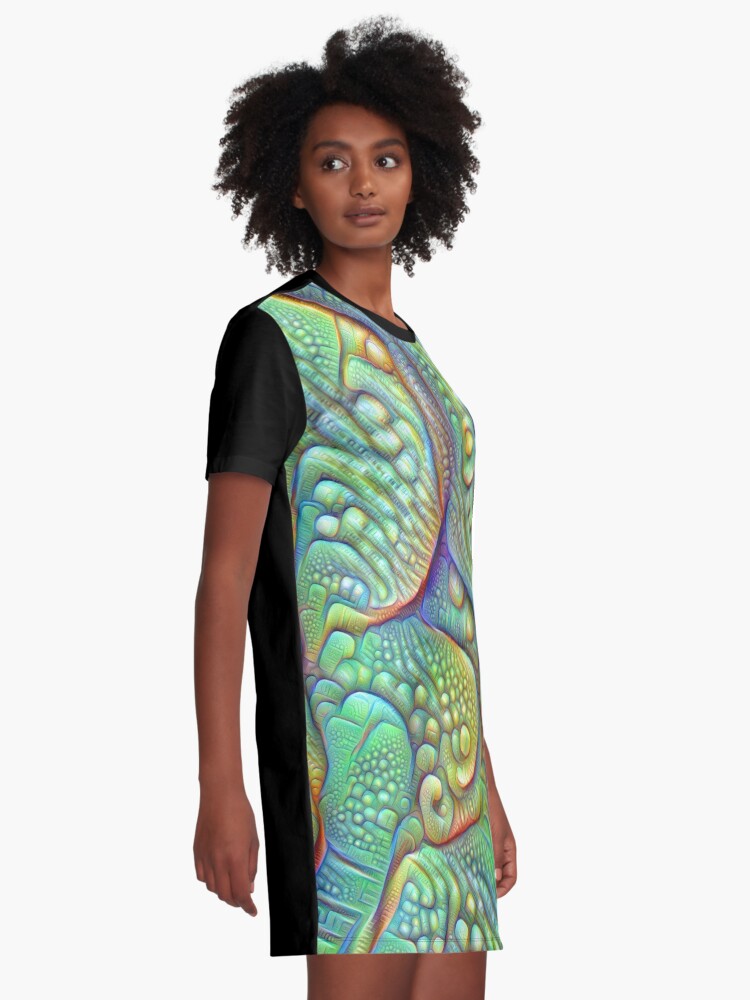 Alternate view of Abstraction #DeepDream Graphic T-Shirt Dress