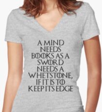Tyrion Lannister - quote Women's Fitted V-Neck T-Shirt