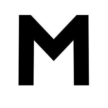 M Capital Letter, Letter M Uppercase Matching Group Alphabet | Art Board  Print