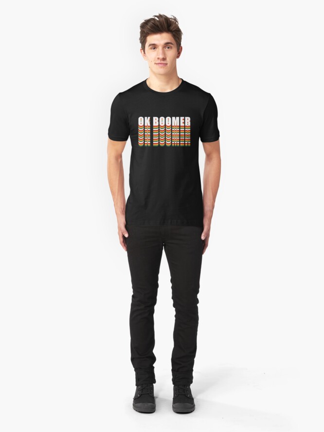 Alternate view of OK BOOMER Slim Fit T-Shirt