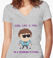 Jimmy is cool Women's Fitted V-Neck T-Shirt